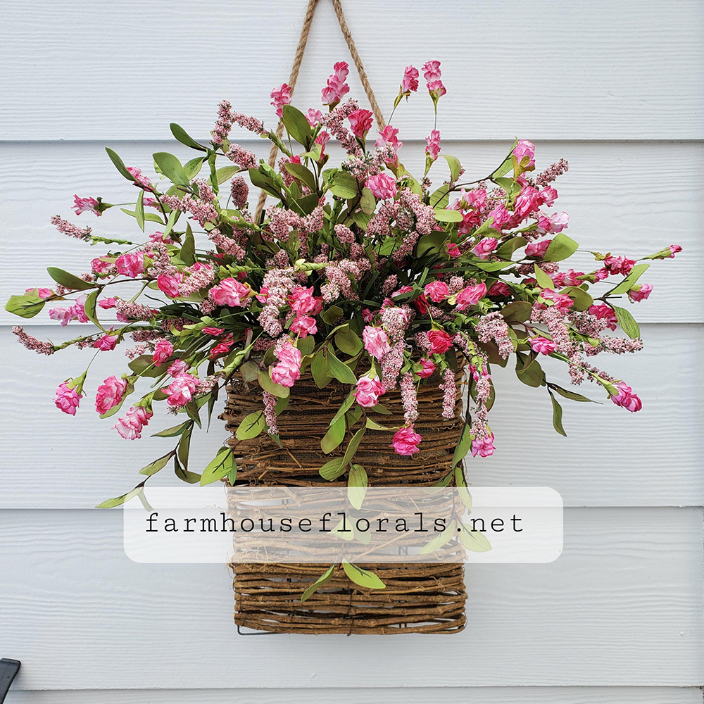 2023 primavera ortensia cesto di fiori ghirlanda artificiale fiore rattan cesto porta cesto porta appeso decorazione transfrontaliera nuova ghirlanda calda_voghion.com