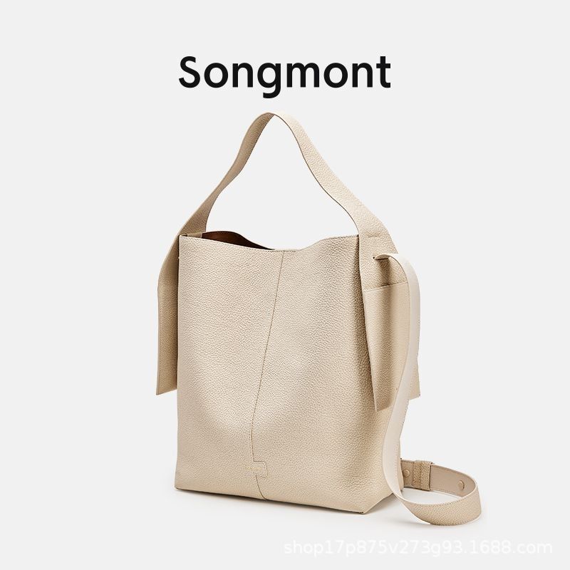 songmont山下有松挂耳托特包真皮大容量女包简约通勤单肩斜跨包包|undefined
