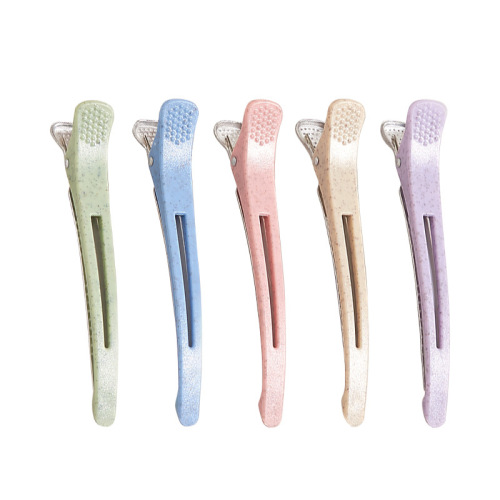 Wheat straw salon tools hairdressing distribution clip perming and dyeing duckbill clip seamless clip one-word bangs hairdressing clip