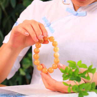 Jin Yutang Xinjiang Hotan Jade Qiemo Sugar White Jade Bracelet White as Fat Sugar Color Fresh and Flawless