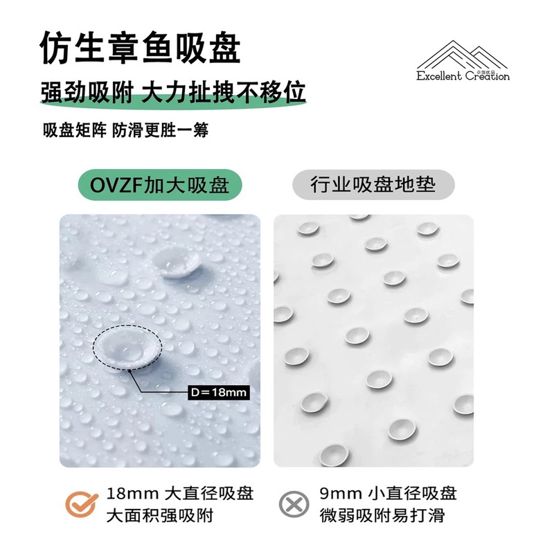 轻奢浴室防滑垫洗澡间专用防摔吸盘地垫淋浴房老人免洗隔水防霉毯|undefined