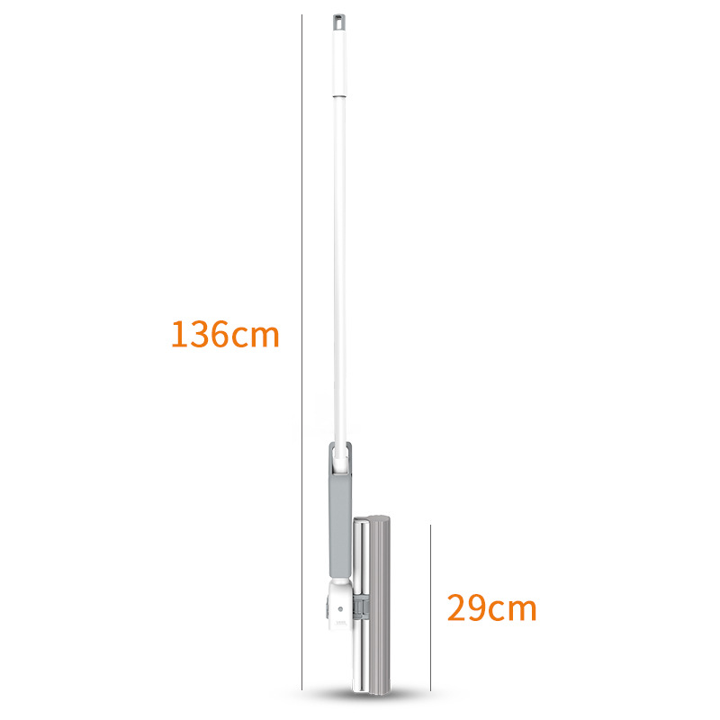 海绵拖把免手洗挤水大号胶棉拖把头家用滚轮式懒人吸水海绵地拖布