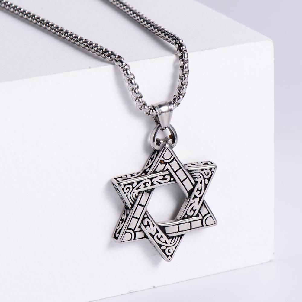 Retro classic trend necklace stainless steel