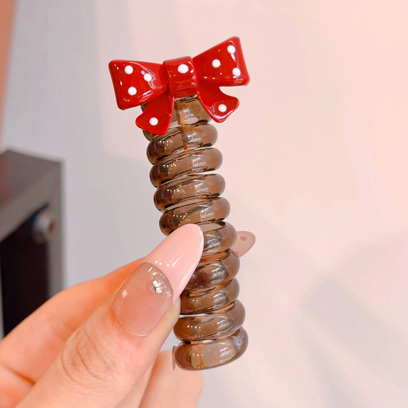 Línea telefónica coreana, lazo para el cabello, cuerda para el cabello duradera, cordón para el cabello trenzado, joyería para el cabello, banda de goma de alto valor, accesorios para el cabello para niños, lote