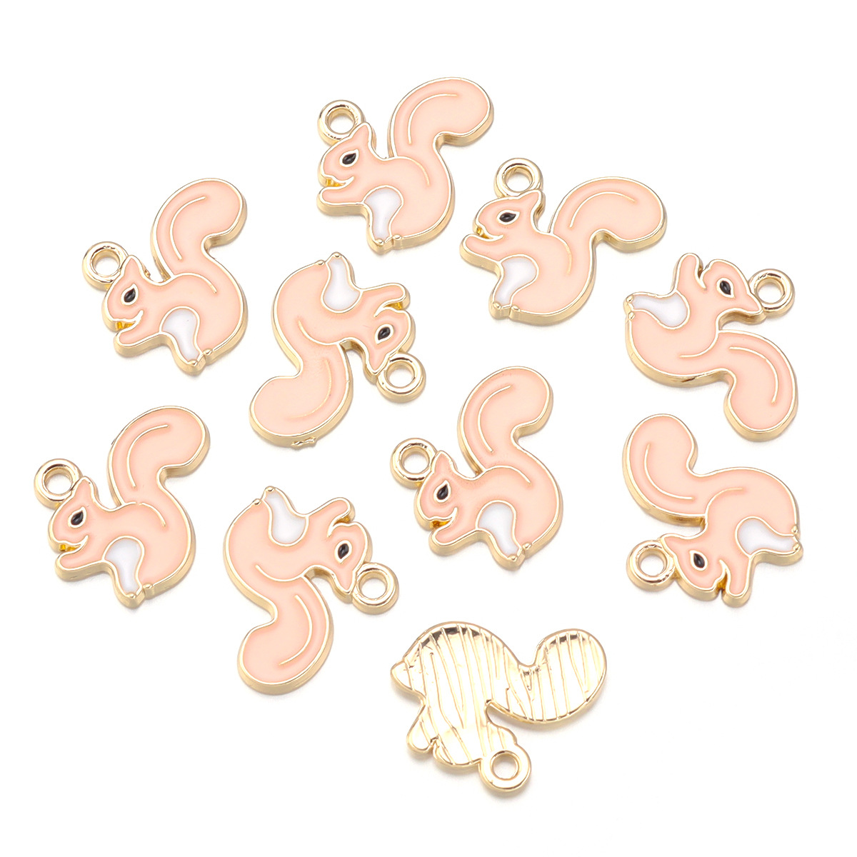 10 PCS/Package Alloy Squirrel Pendant display picture 5