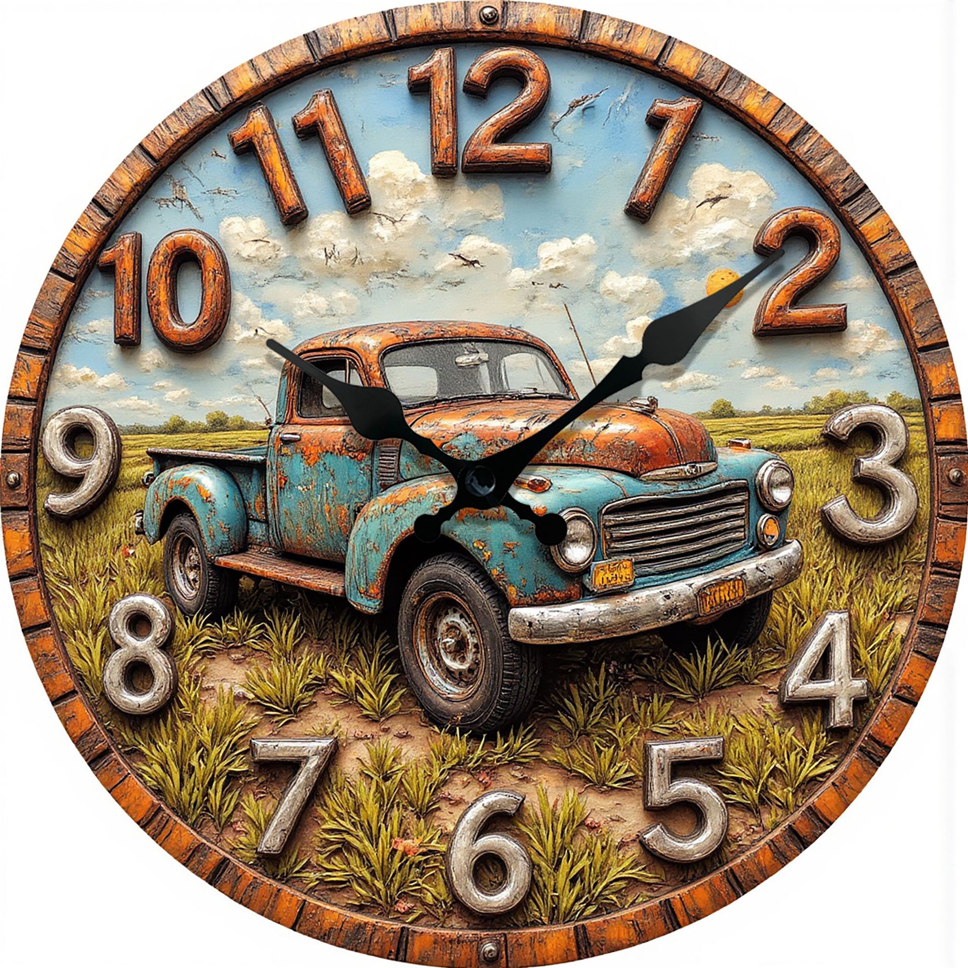 Reloj de efecto pseudo-estéreo nuevo de venta caliente transfronteriza, reloj de estilo de caricatura real, reloj de animales