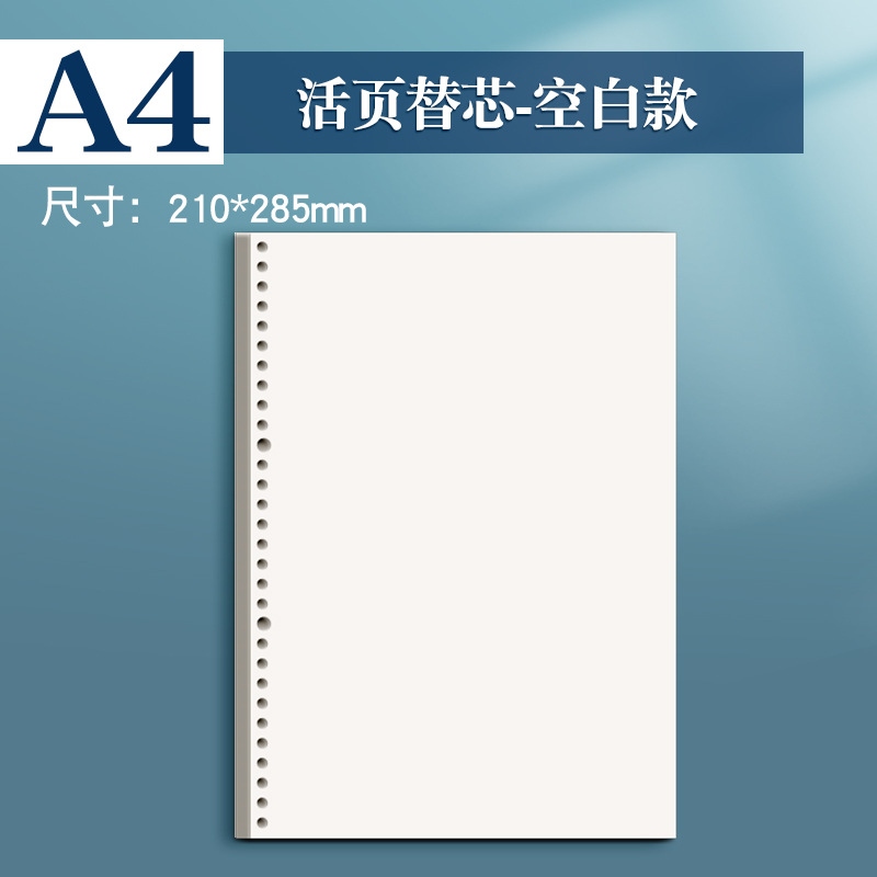 A5 / B5 / A4 papel en blanco perforación cuaderno de reemplazo del núcleo boceto pintado a mano engrosado comercio exterior transfronterizo image 8