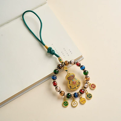 of Wealth Thangka Fortune-Attracting Pendant, Car hanging - auspicious-gourd-model