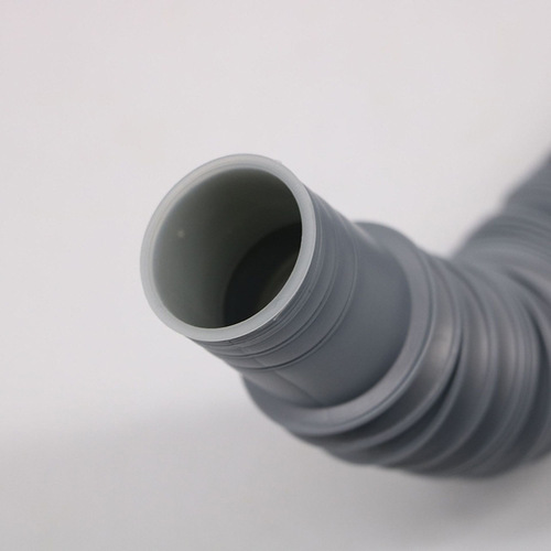 Face Basin Basin Hand Basin Kitchen Basin Telescopic Downward Water Pipe Thick Grey Rubber Wavy Anti-Odor Drain Pipe
