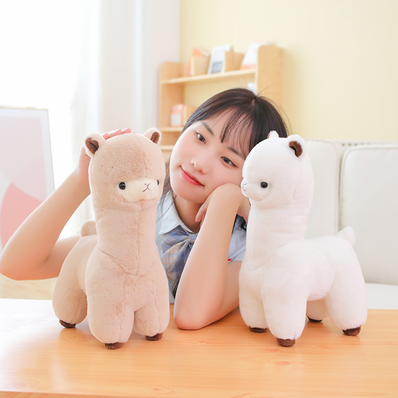 新しいかわいいアルパカ人形ぬいぐるみ外国貿易子羊人形大型枕女の子子供のホリデーギフト|undefined