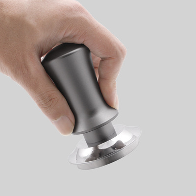 恒定咖啡压粉器填压器弹簧压粉锤实心不锈钢51/53/58mm水平衡手压|ms