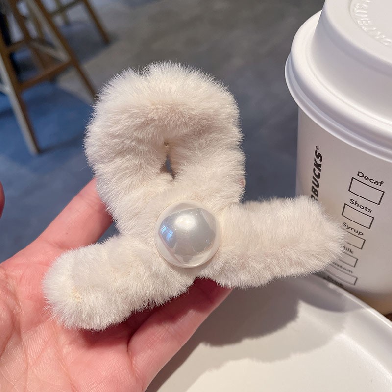 플러시 펄 화이트 - 8cm