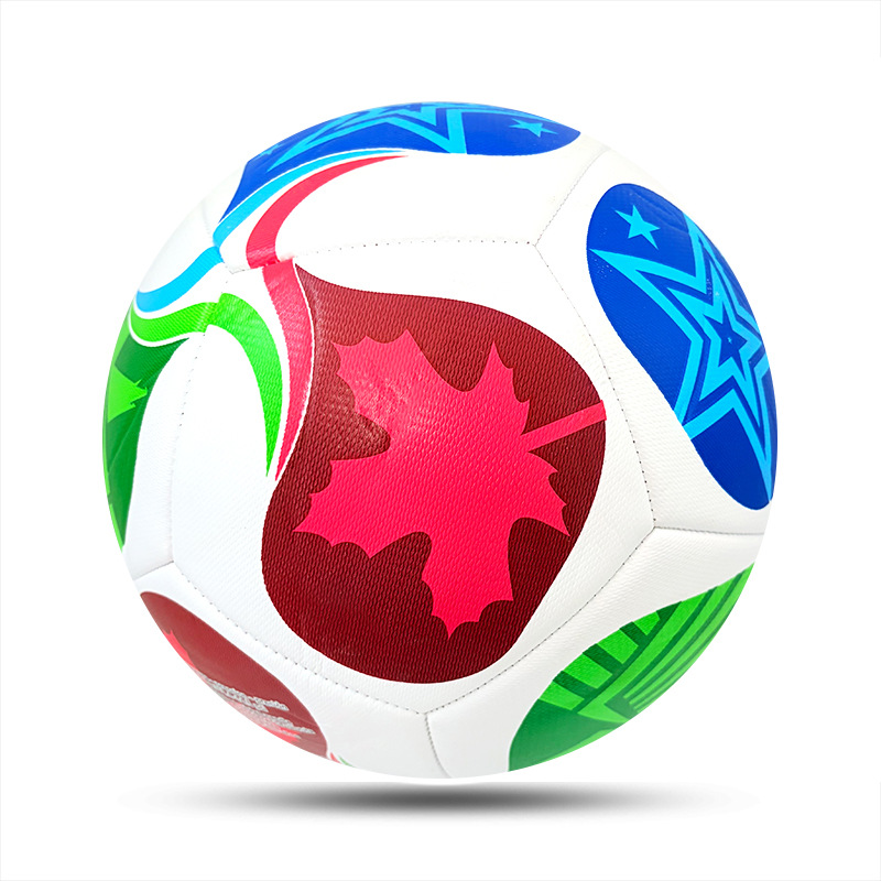 Copa del mundo 5 # 4 fútbol máquina de PVC coser Copa de Europa Copa América Liga de Campeones pegado pu fútbol al por mayor