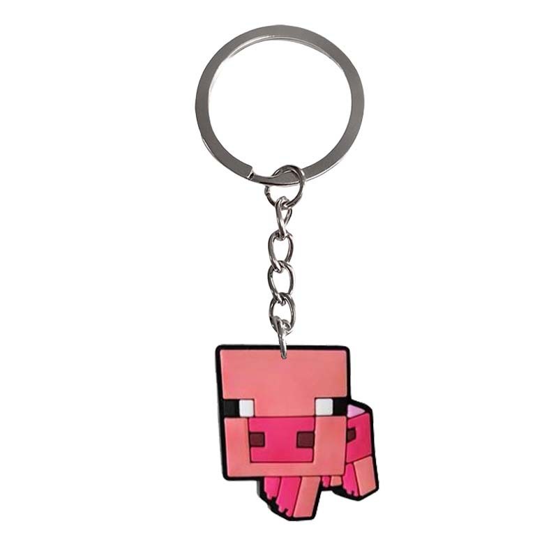 Minecraft キーホルダーシリーズ漫画アクセサリー PVC ソフトラバーキーホルダーバッグペンダント小さなスクールバッグキーホルダー|undefined