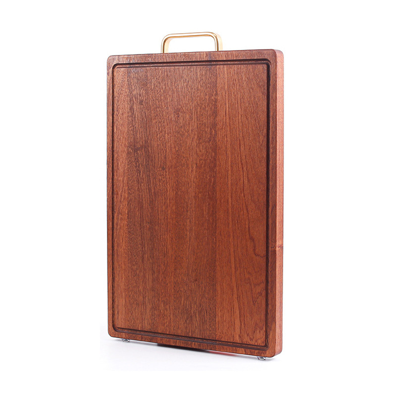 Tablero de corte de ébano hogar tablero de corte de madera maciza tablero de corte de cocina engrosada 2. tabla de corte de hueso de 5cm en stock al por mayor