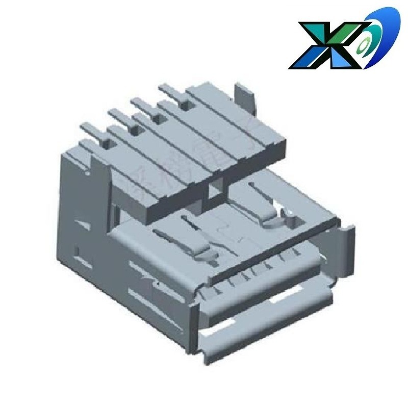 USB插座加高式  垫高USB母座贴片式大电流  贴片A母USB插口加高