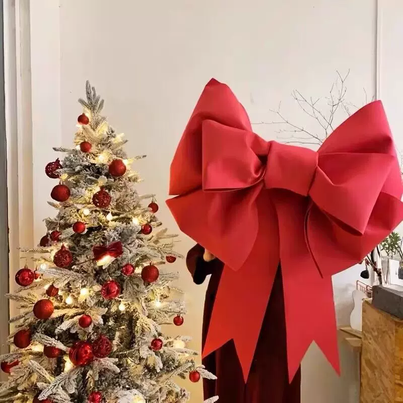 网红超大立体海绵蝴蝶结门店开业店庆圣诞商场新年派对布置拍照