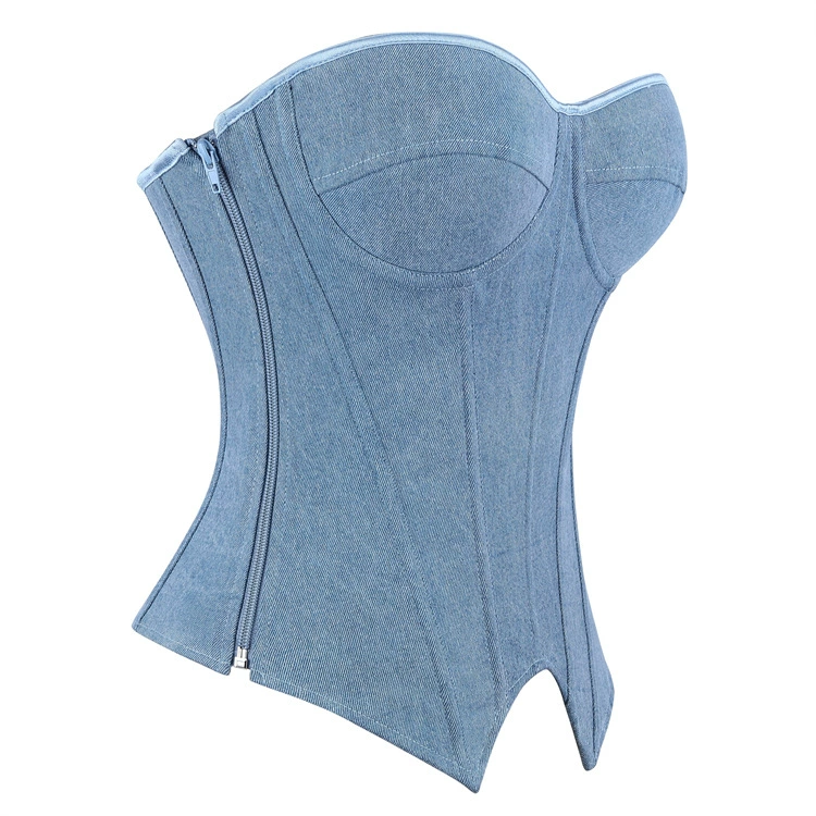 Denim blue cloth, tube top, Amazon