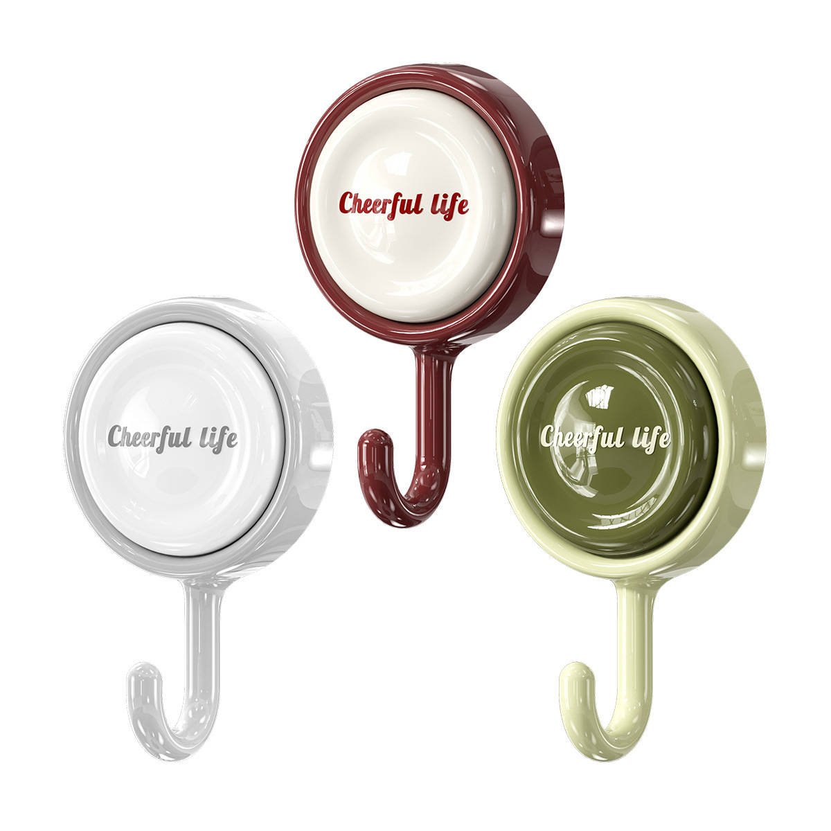 Gancho giratorio sin costuras de dopamina Gancho adhesivo fuerte sin perforaciones Gancho para ropa colgante multifuncional simple para baño