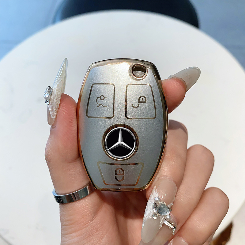 メルセデスベンツ e300l キーカバー c260l 車 c200l シェル a200l バックル GLc バッグ GLa200e クラス GLe350 に適しています。|undefined