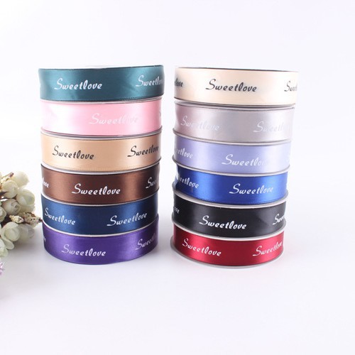 2,5 cm cinta de impresión de cinta inglesa ramo de cinta de lazo envuelto flor cinta flor material de embalaje al por mayor