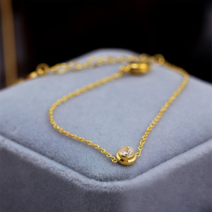 Golden fashionable adjustable bracelet stainless steel, 18 carat white gold, does not fade, simple and elegant design 3