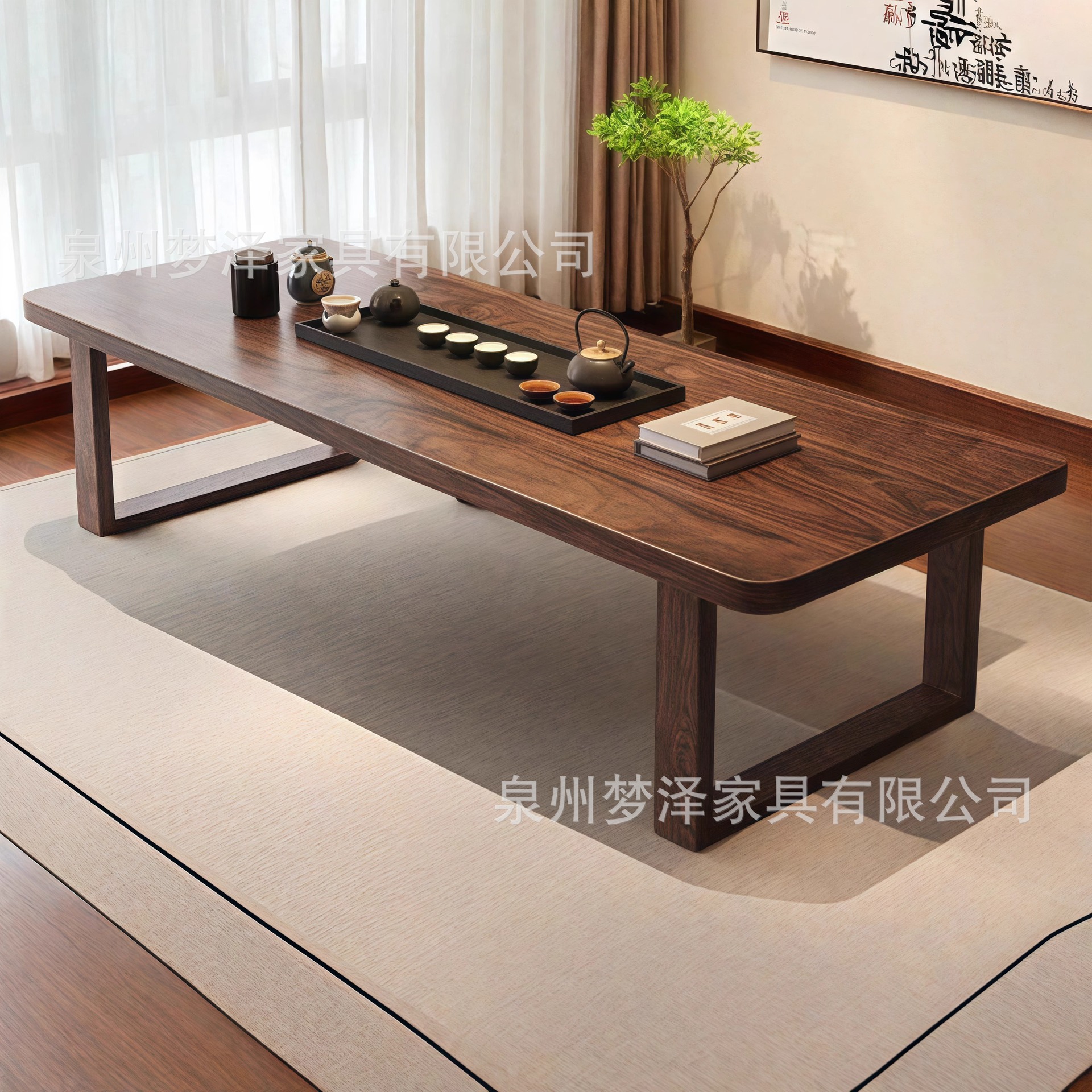 남미산 호두나무 싱글테이블 180*80*75 [두께 5cm]