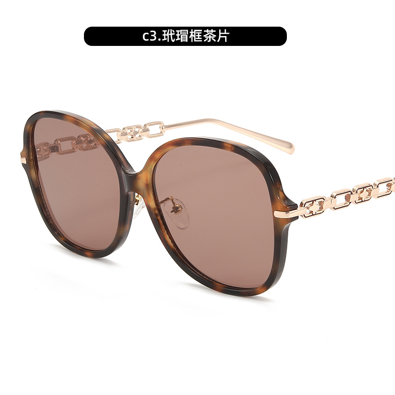 Gafas de sol de montura grande retro europeas y americanas