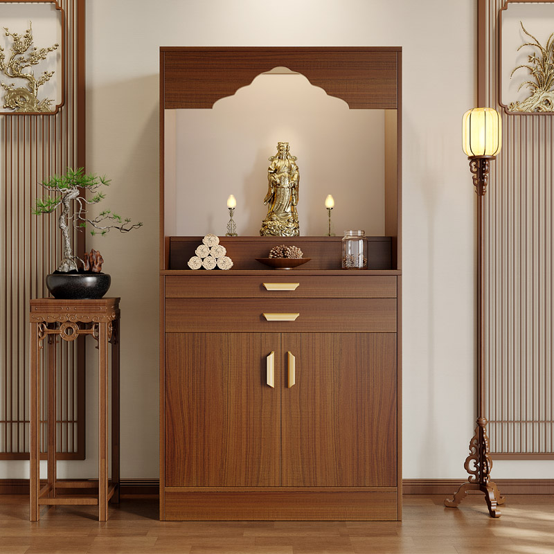 New Chinese-Style Altar Cabinet for Home Use, Offering Table for Buddha, Guanyin, and Bodhisattva