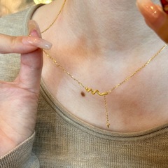 金色四芒星灵蛇缠绕项链女ins气质精致高级百搭新中式蛇年锁骨链