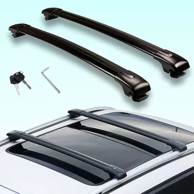 Crocodile car luggage rack roof cross bar aluminum alloy car luggage rack SUV modified car roof travel rack