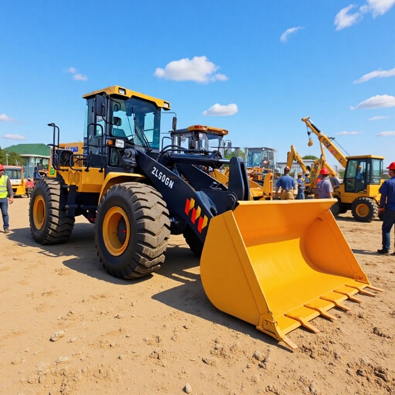 XCMG 50GN XCMG LW500KV Loader 5 toneladas de cuatro tracciones piloto manejo de pala