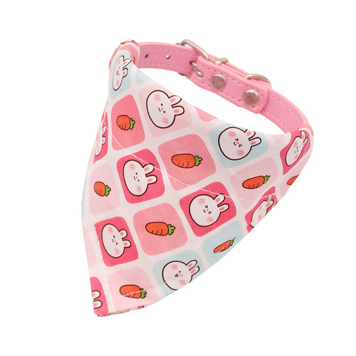 Adjustable pet collar triangle scarf cat and dog bib bib mouth towel Japanese dog accessories manufacturer wholesale