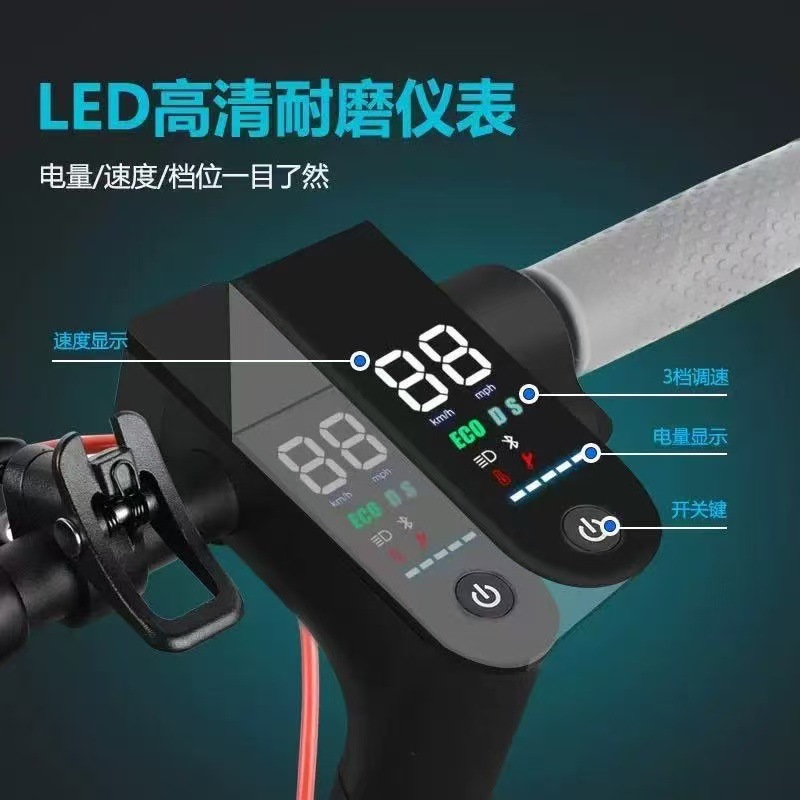 Smart Electric Skateboard, Foldable Electric Scooter with Lithium Battery, Foldable Two-Wheeled Electric Vehicle for Commuting