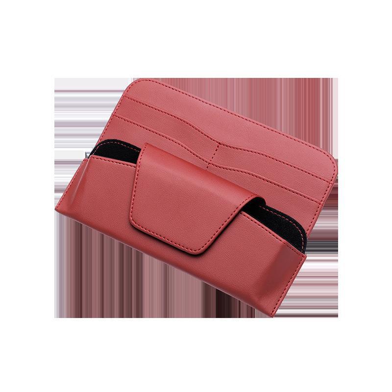 Car Glasses Case Multifunctional Glasses Clip Bills Clip Car Creative Sunshade Glasses Case Car Interior Supplies