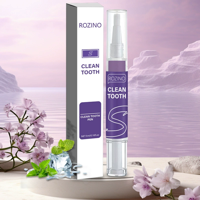 Трансграничный спот полный английский V34 фиолетовая белая ручка для очистки зубов от пигментации