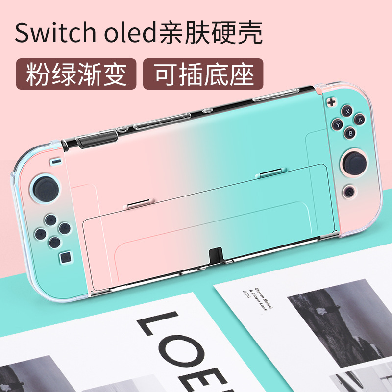 Nintendo switcholed interruptor de la cáscara protectora OLED cristal transparente caso suave de silicona caso dividido caso duro
