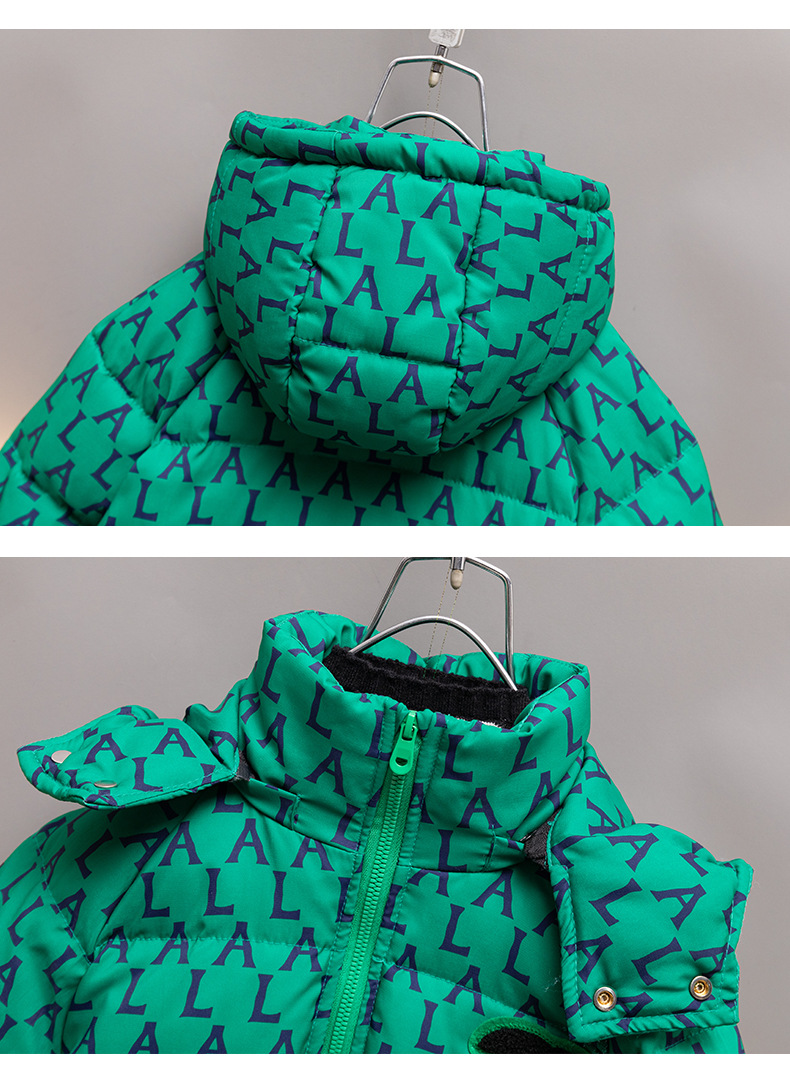 Boys' Winter Thickened 2023 New Baby with Clip and Foreign Style Children's Down Cotton Coat_voghion.com