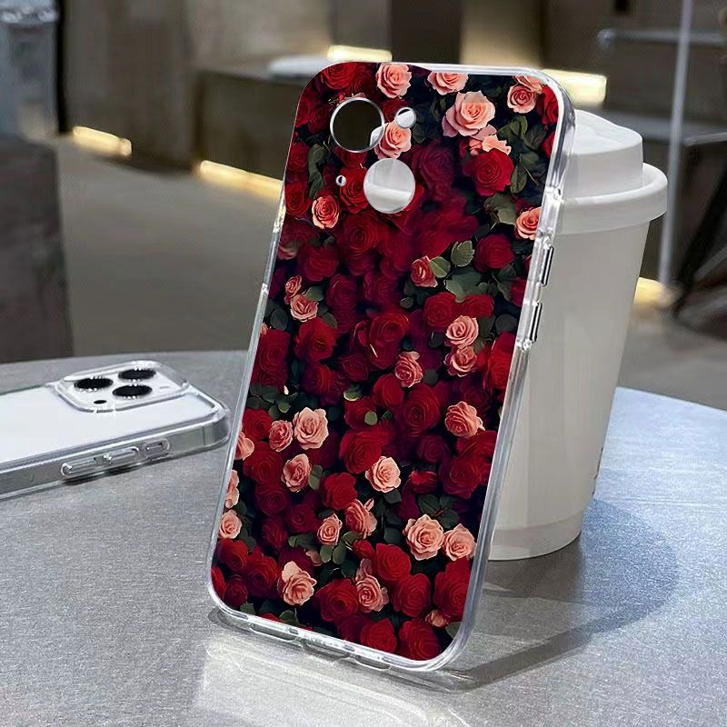 Funda protectora para iPhone 16 15 14 13 12 11 Pro Promax Plus Rose Group para iPhone 15 Promax Apple 16 Dibujos animados 14 Tendencia 13 Anticaída 11_voghion.com