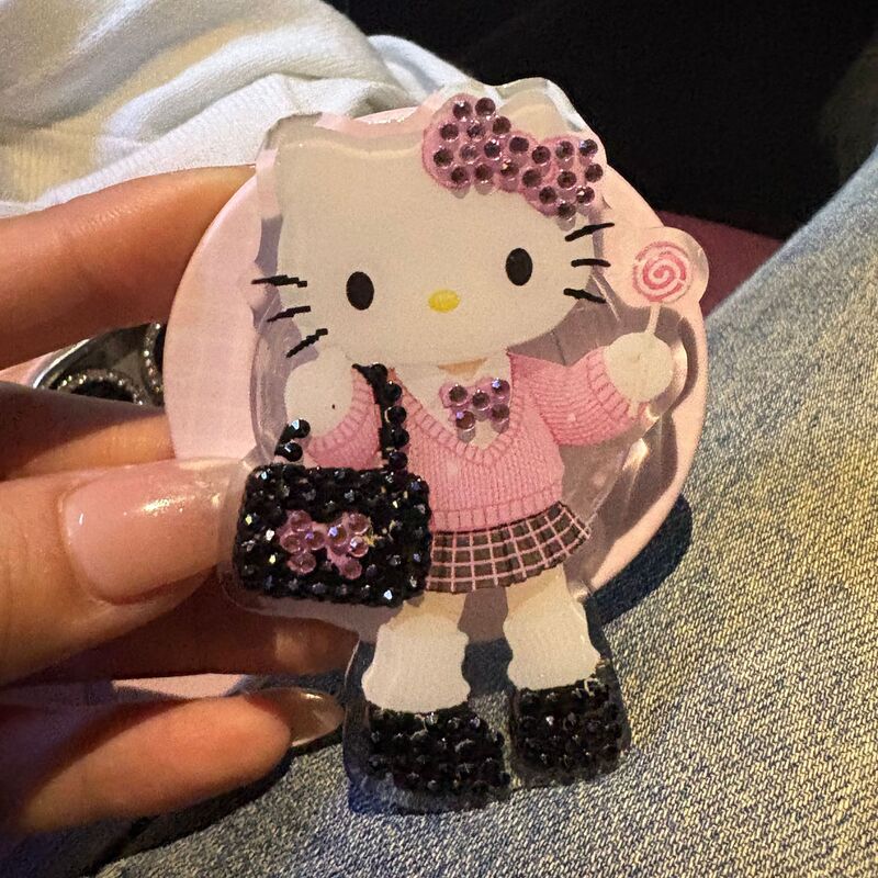 小香风包包长腿kitty猫支架适用magsafe磁吸手机壳桌面懒人神器|undefined