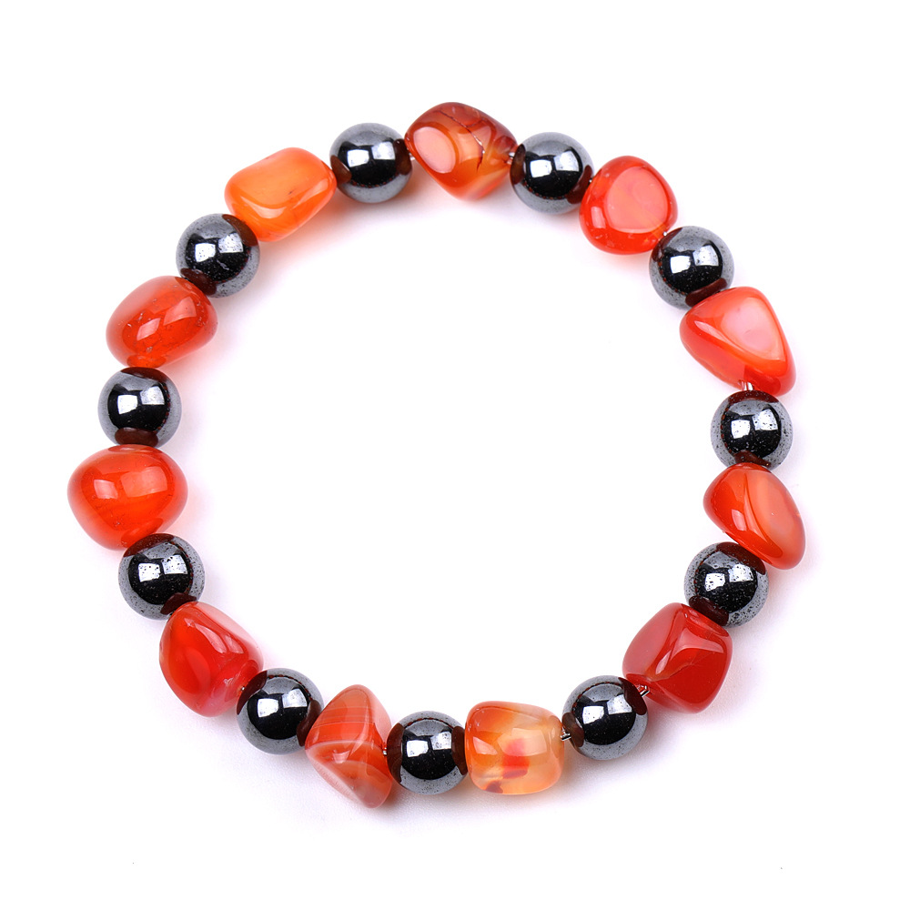 IG Style Simple Style Geometric Beaded Agate Handmade Unisex Bracelets display picture 5