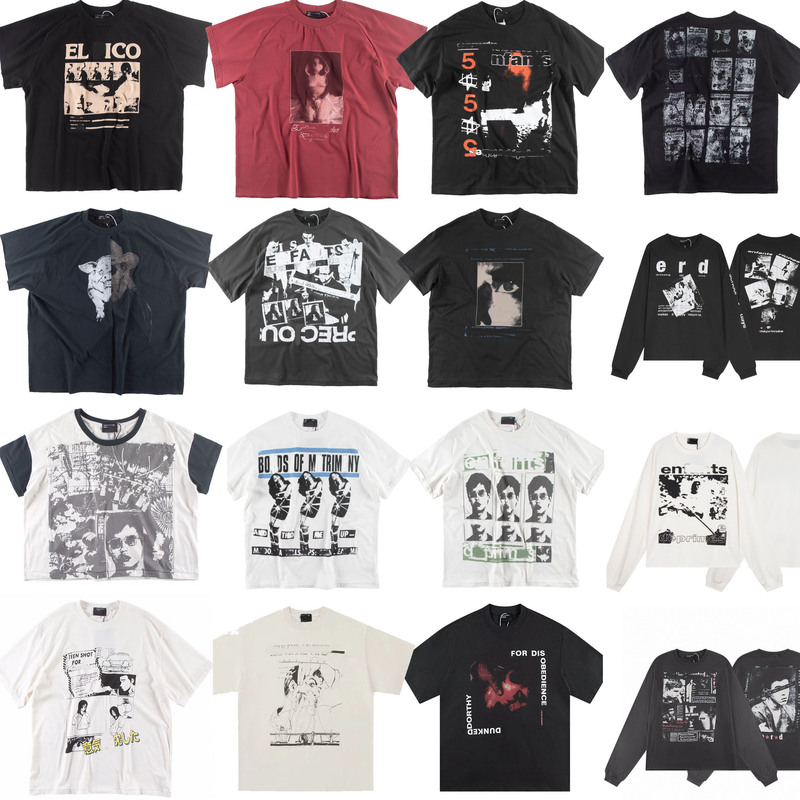 2025 New Melancholic Rich Second Generation Illustration Portrait Print Loose Casual Short Sleeve T-Shirt Trendy Men's and Women's Trendy 2025 New Melancholic Rich Second Generation Illustration Portrait Print Loose Casual Short Sleeve T-Shirt Trendy Men's and Women's Trendy