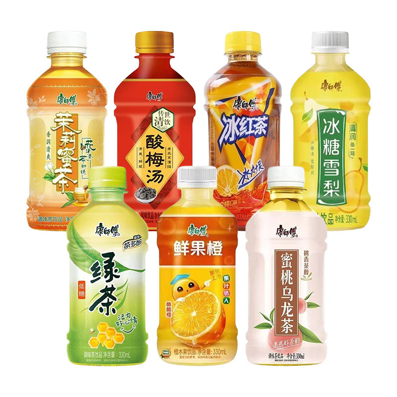 康师傅饮料330ml*2瓶多口味冰红茶绿茶酸梅汤冰糖雪梨|undefined