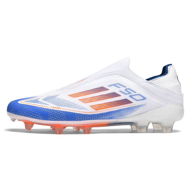 Nuevos zapatos de fútbol al por mayor de hierba transfronteriza 2025 para hombres y mujeres, zapatos deportivos de entrenamiento de competencia de clavos largos para adolescentes, cinco colores