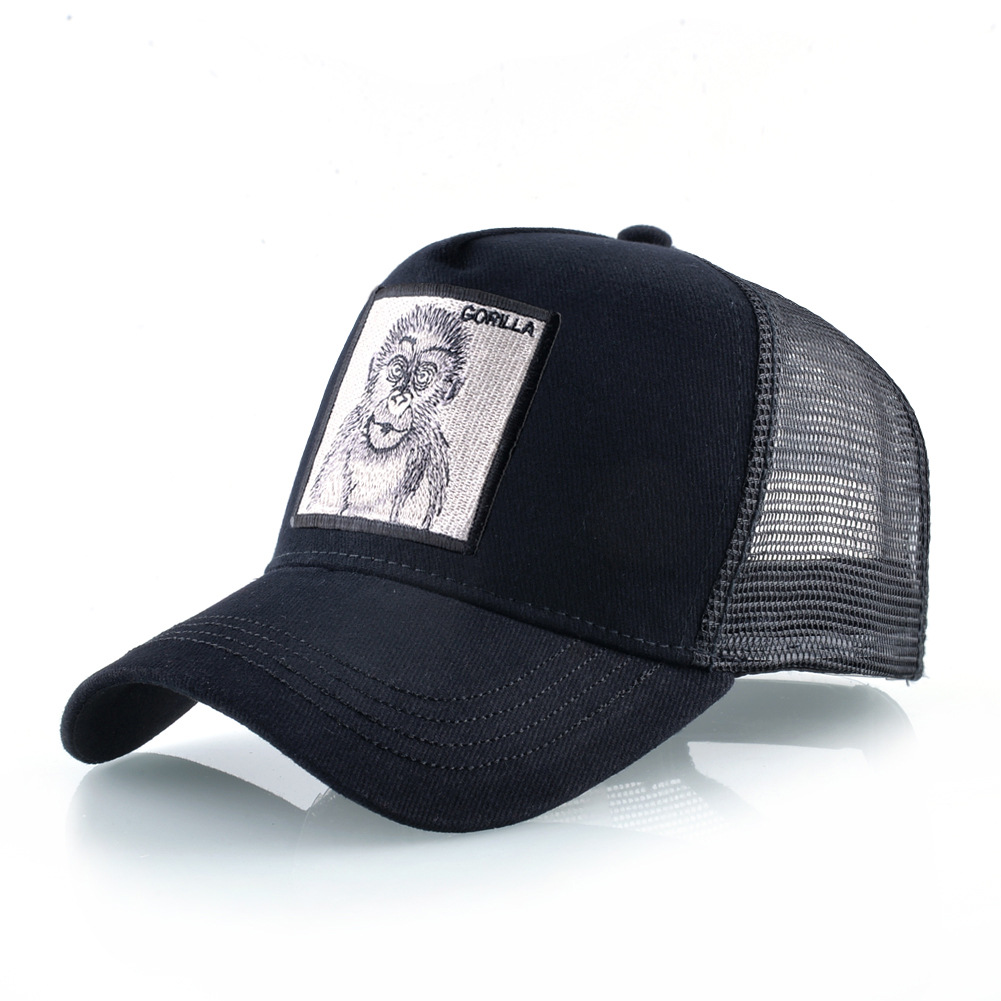 Bestickte Tier Baseball Cap Unisex Mesh Trucker Kappe Street_voghion.com