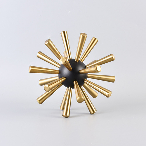 Sample House Villa Hotel Decor Alloy Ball Home Study Living Room Creative Accent Sea Urchin Ball Ornament