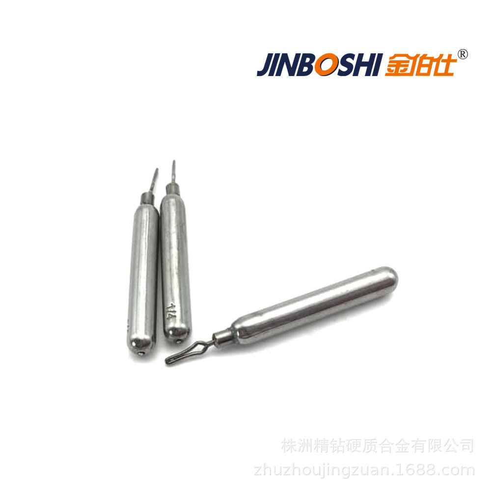 倒钓长条钨渔坠 钨钢子弹坠 钨钢渔坠可电镀各种颜色