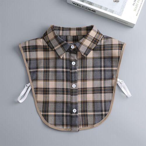 Women's fake collar for women in autumn and winter, all-match fashionable pointed collar houndstooth shirt collar, women's long shirt collar, spring and autumn