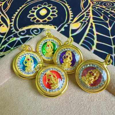 泰国佛系牌小象神 原庙带回 五色可选原庙真品泰牌|ms