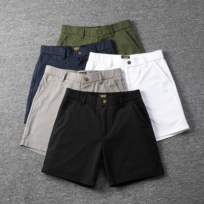 Wholesale In-Stock Summer Men's Cargo Shorts Versatile Casual Solid Color Knee-Length Shorts Men's Straight Simple Casual Pants Wholesale In-Stock Summer Men's Cargo Shorts Versatile Casual Solid Color Knee-Length Shorts Men's Straight Simple Casual Pants